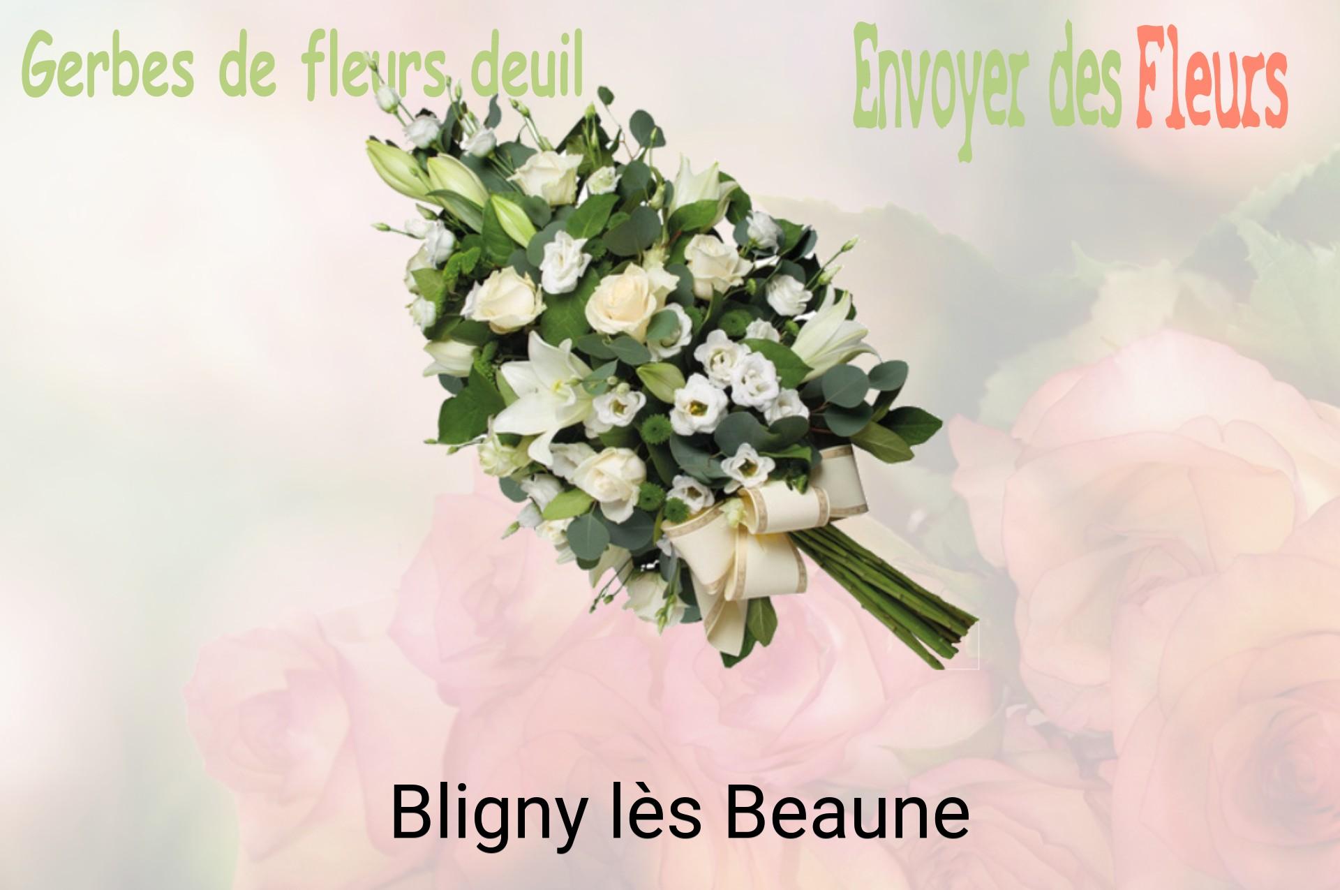 Gerbe de fleurs de deuil livrée à Bligny-lès-Beaune